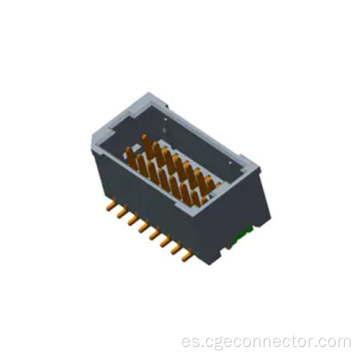 Conector de obleas de tipo vertical SMT de doble fila